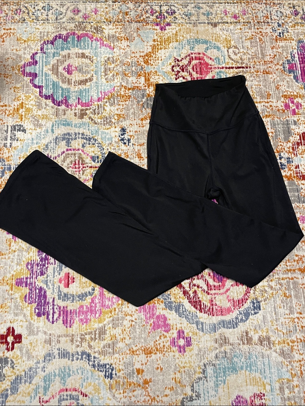 Lululemon black flare leggings size 2